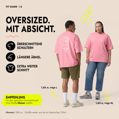 Unisex Oversized T-Shirt Gelaticious Rückenprint