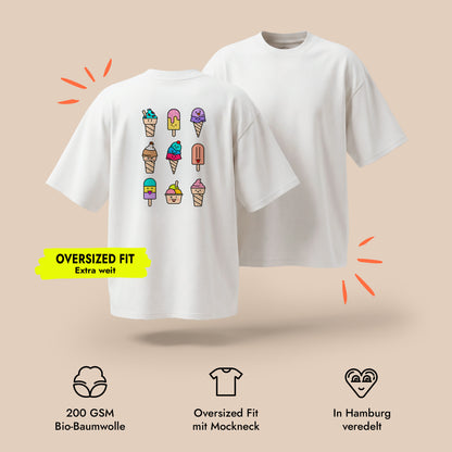 Unisex Oversized T-Shirt Gelato Mix Rückenprint