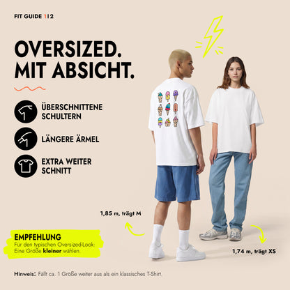 Unisex Oversized T-Shirt Gelato Mix Rückenprint