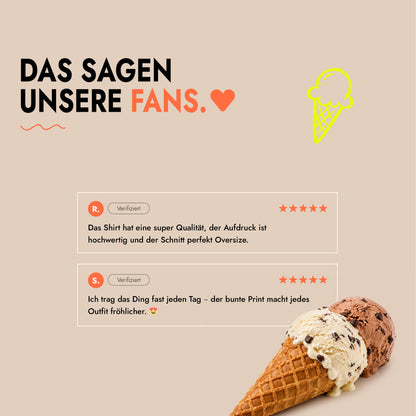 Unisex Oversized T-Shirt Gelato Mix Rückenprint