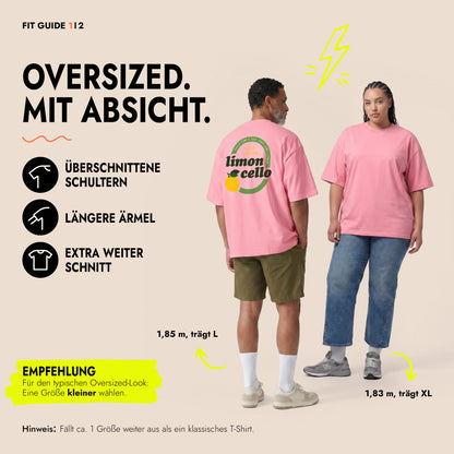 Unisex Oversized T-Shirt Limoncello Rückenprint