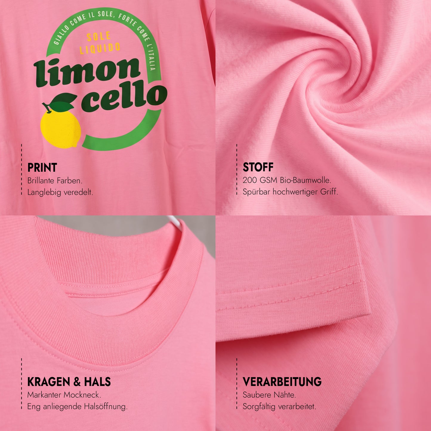 Unisex Oversized T-Shirt Limoncello Rückenprint