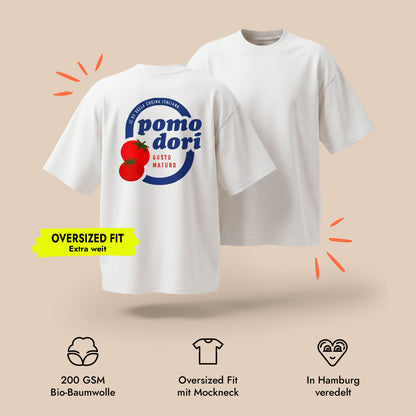Unisex Oversized T-Shirt Pomodori Rückenprint