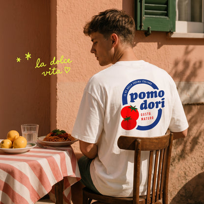 Unisex Oversized T-Shirt Pomodori Rückenprint