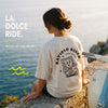 Unisex Oversized T-Shirt Raviolo Rider Rückenprint & Stick