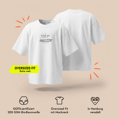 Unisex Oversized T-Shirt Acqua Escapista Frontprint