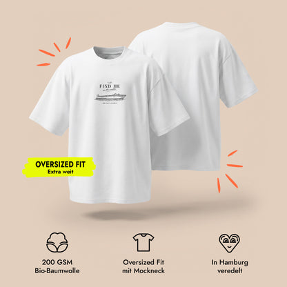 Unisex Oversized T-Shirt Acqua Escapista Frontprint