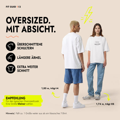Unisex Oversized T-Shirt Acqua Escapista Frontprint