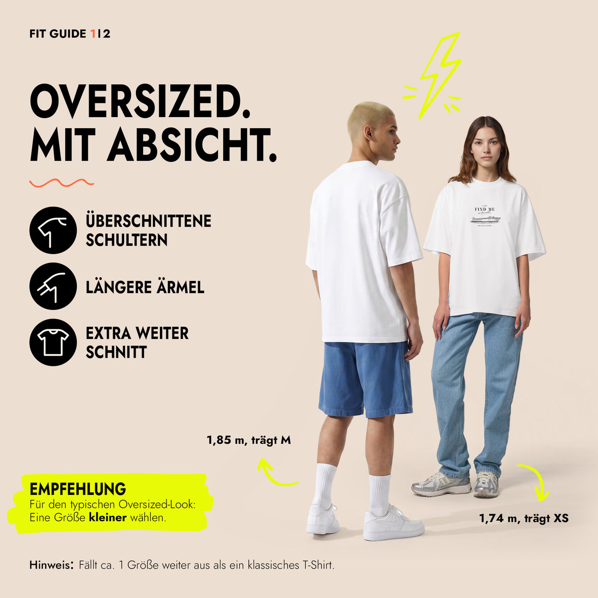 Unisex Oversized T-Shirt Acqua Escapista Frontprint