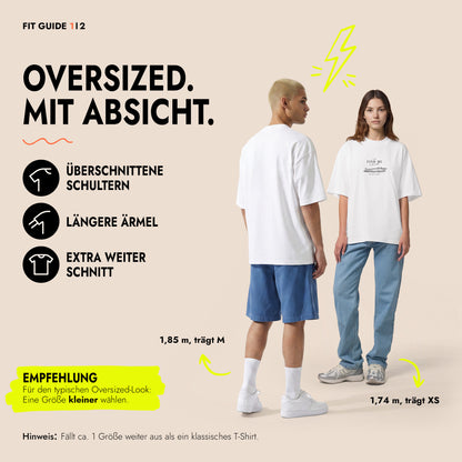 Unisex Oversized T-Shirt Acqua Escapista Frontprint