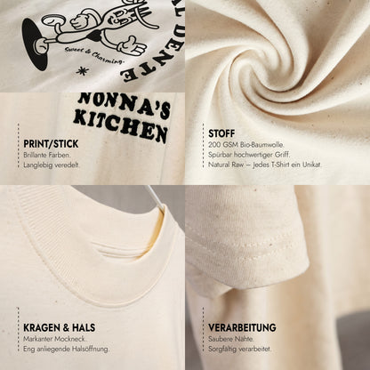Unisex Oversized T-Shirt Amore al Dente Rückenprint & Stick