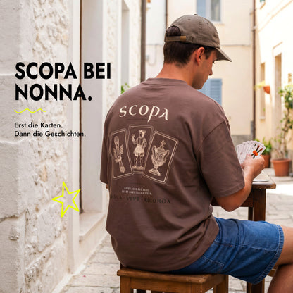 Unisex Oversized T-Shirt Scopa Club Rücken- & Frontprint