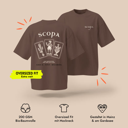 Unisex Oversized T-Shirt Scopa Club Rücken- & Frontprint