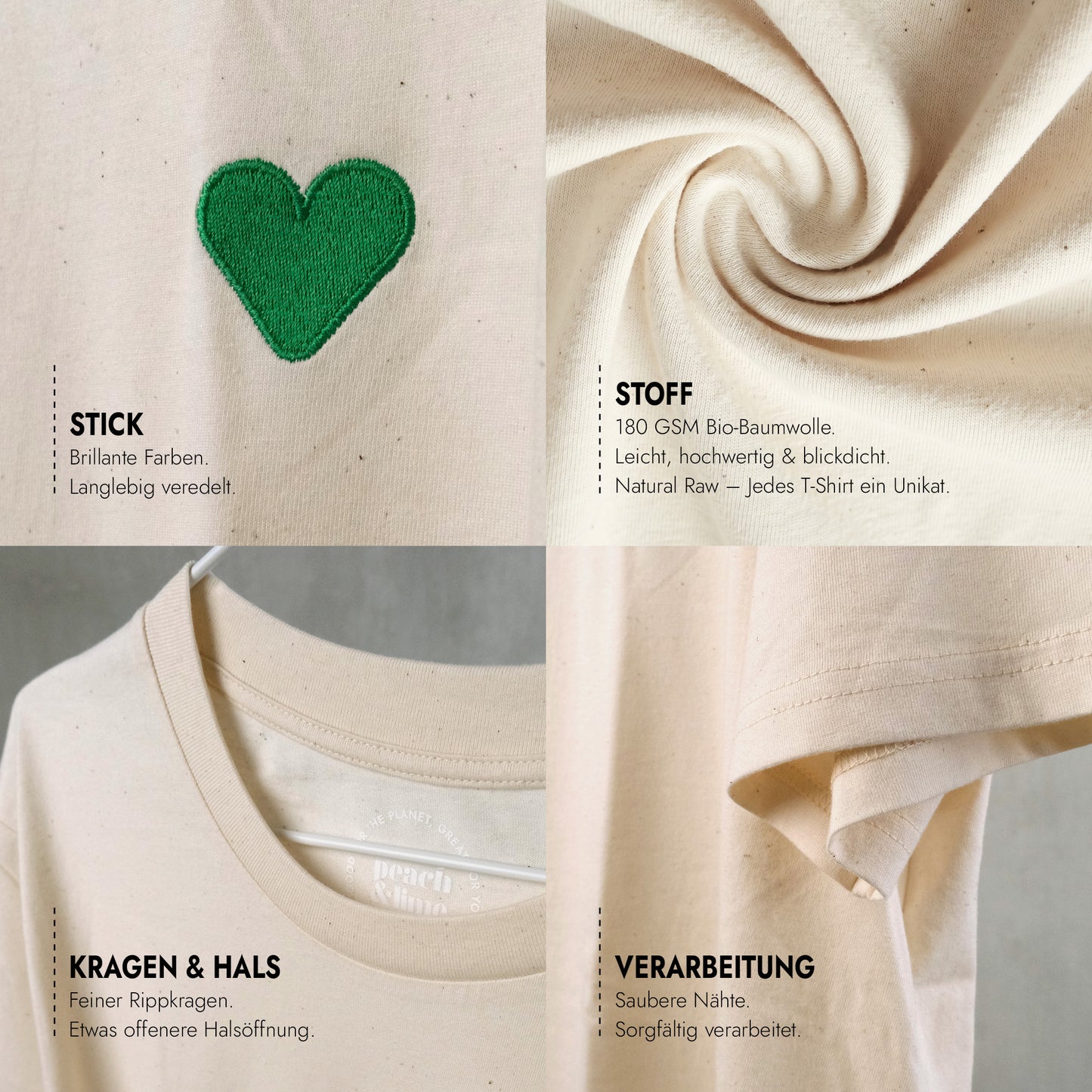 Unisex T-Shirt Green Heart Stick