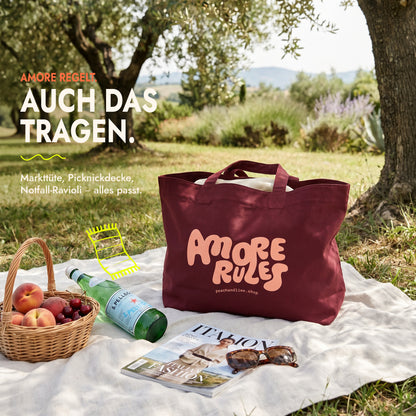 Shopping Bag Amore Rules Print