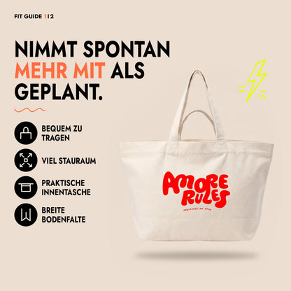Shopping Bag Amore Rules Print