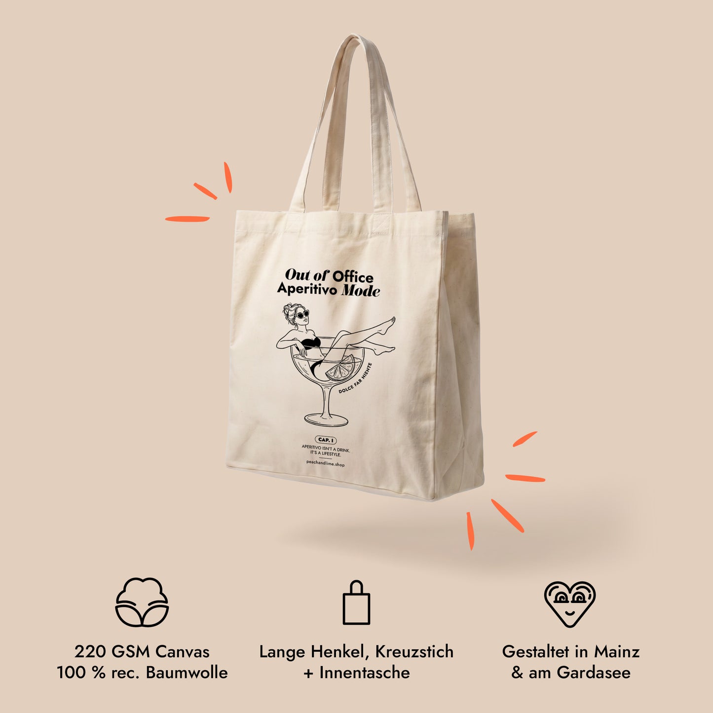 Tote Bag Out of Office Print