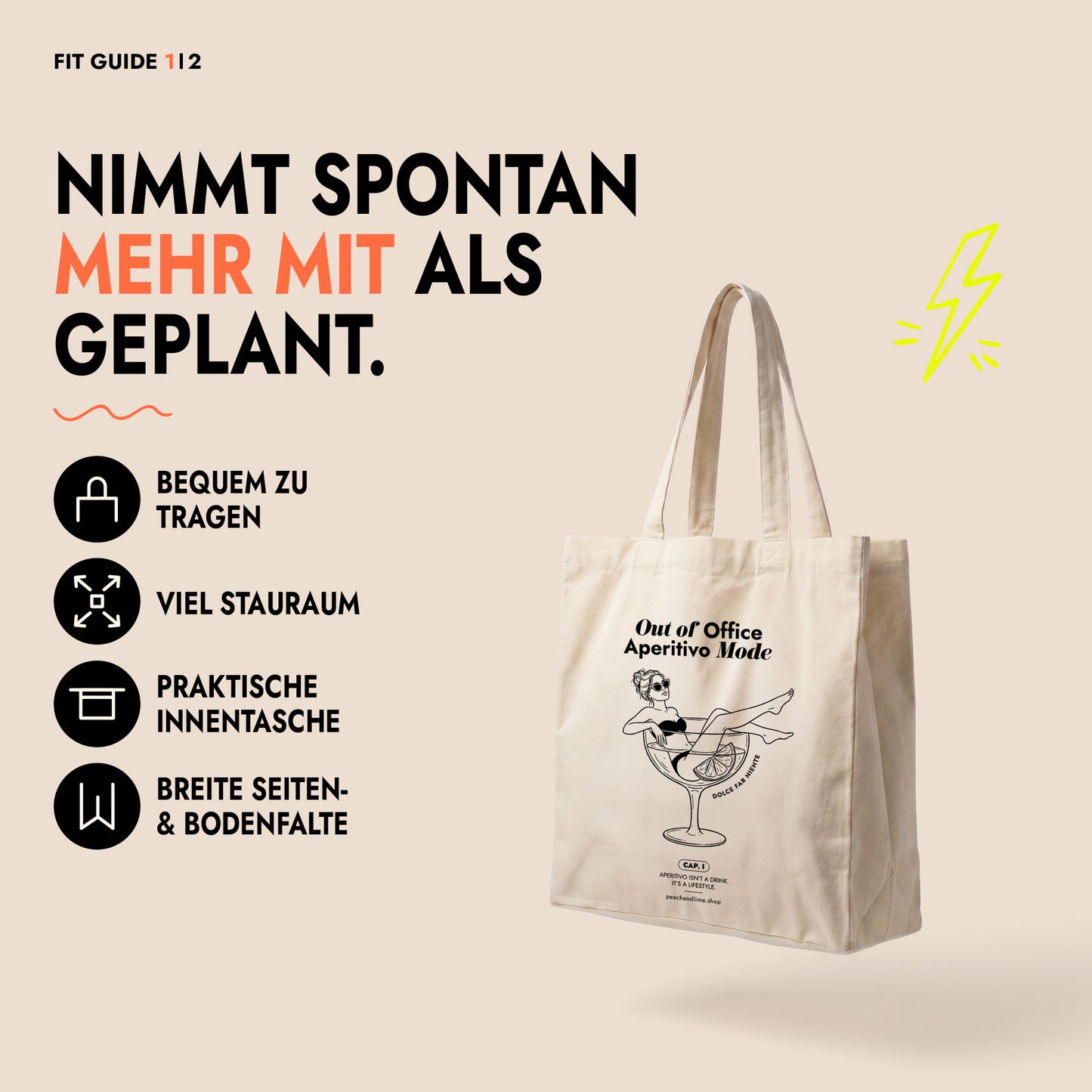 Tote Bag Out of Office Print