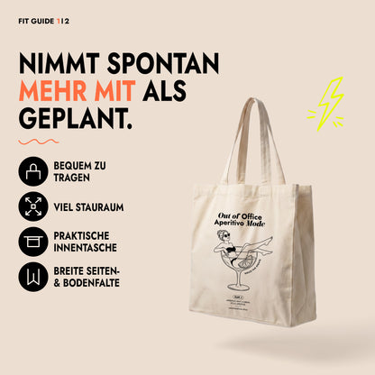 Tote Bag Out of Office Print