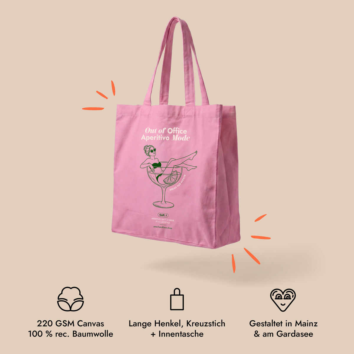 Tote Bag Out of Office Print