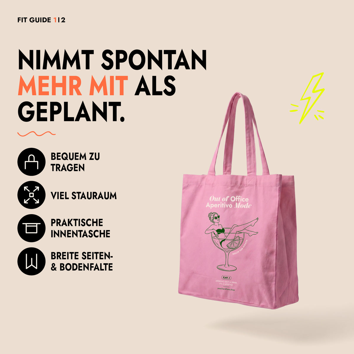 Tote Bag Out of Office Print