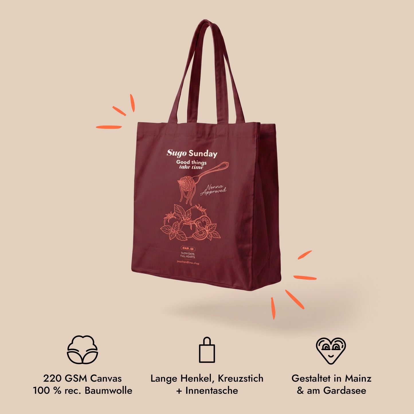 Tote Bag Sugo Sunday Print