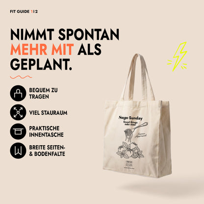 Tote Bag Sugo Sunday Print