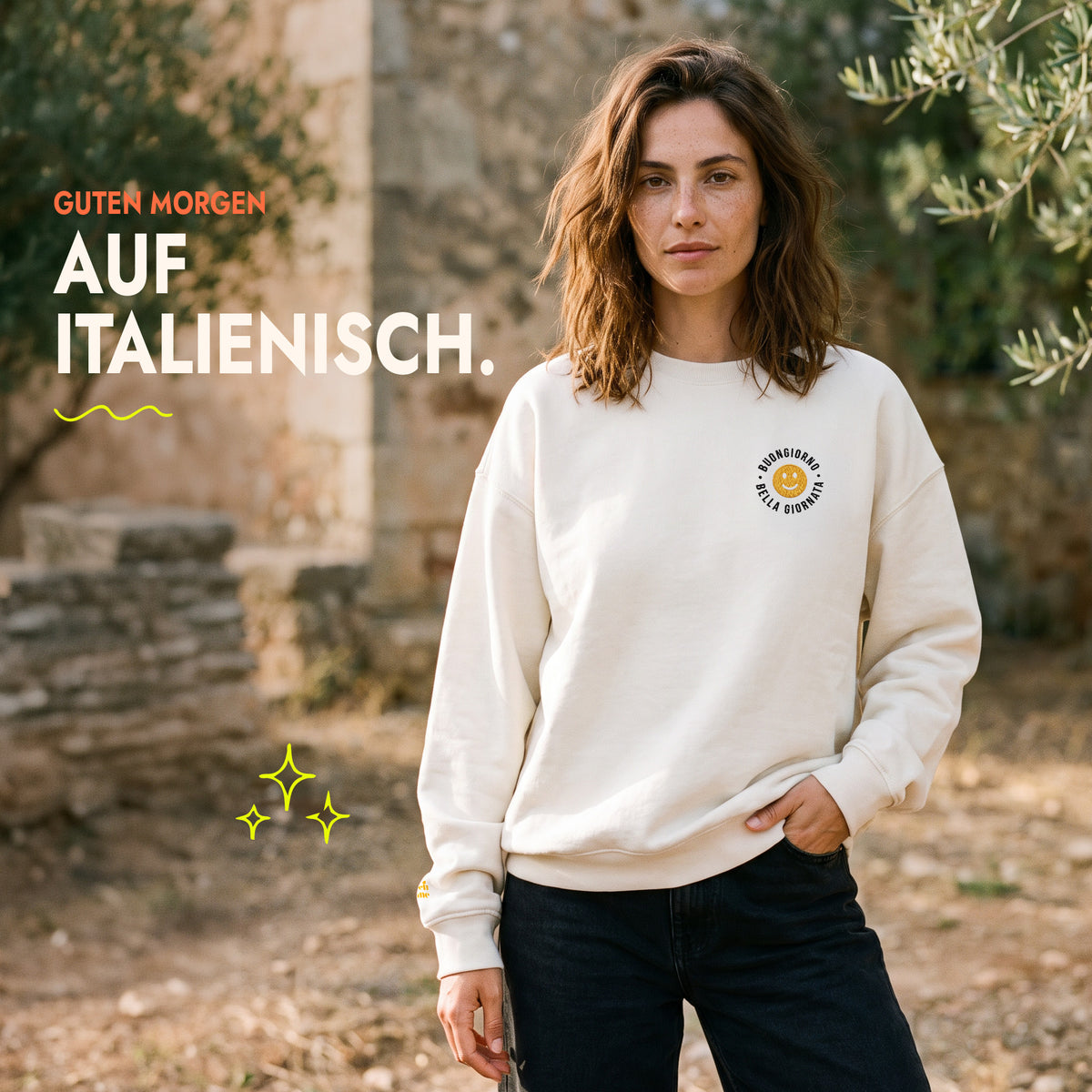 Unisex Oversized Sweatshirt Buongiorno Stick