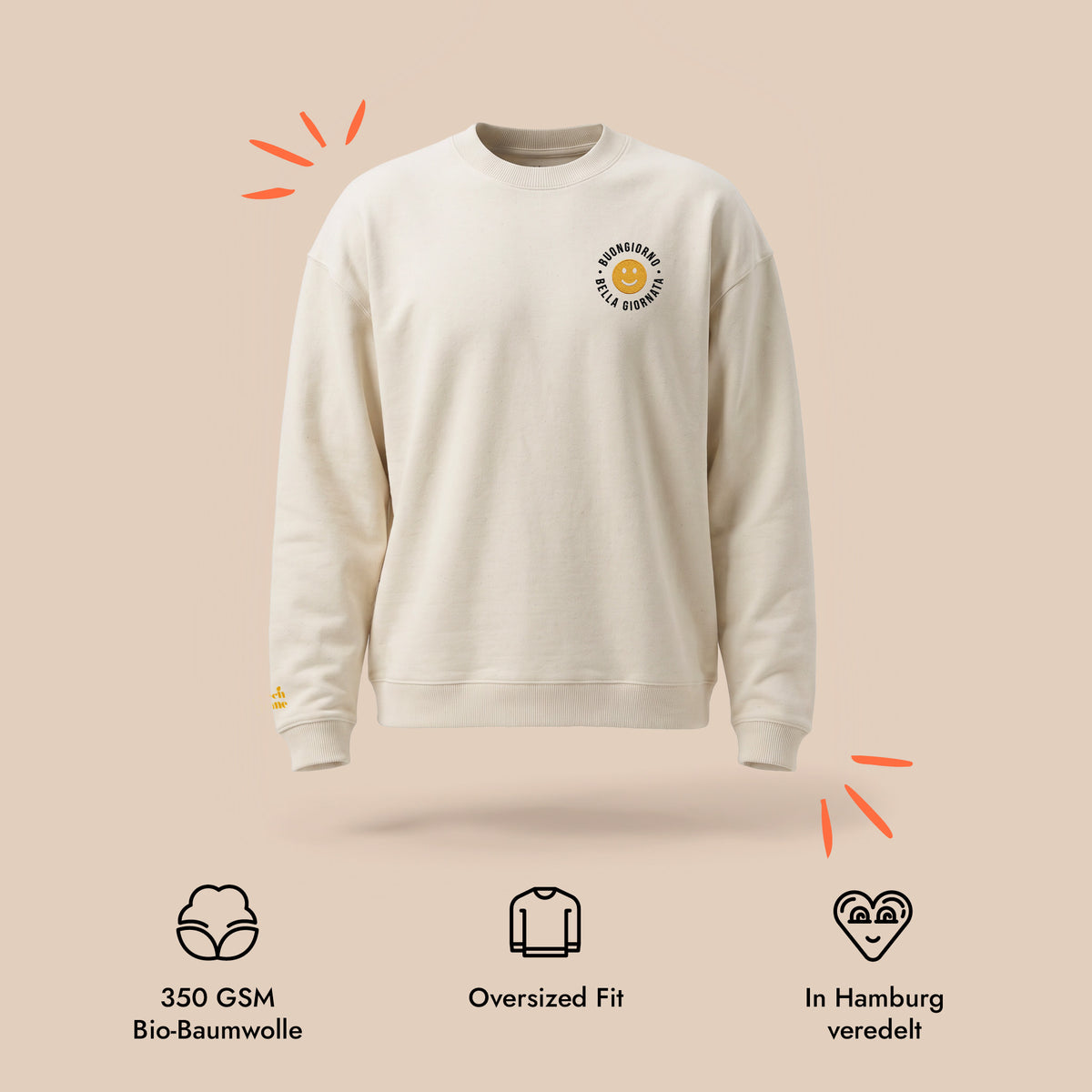 Unisex Oversized Sweatshirt Buongiorno Stick