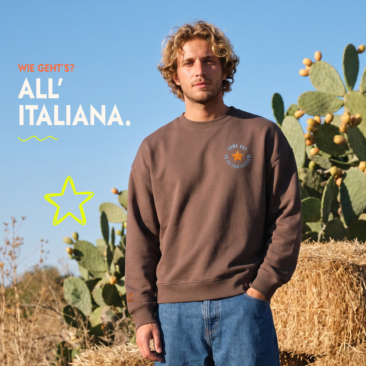 Unisex Oversized Sweatshirt Come Va Stick
