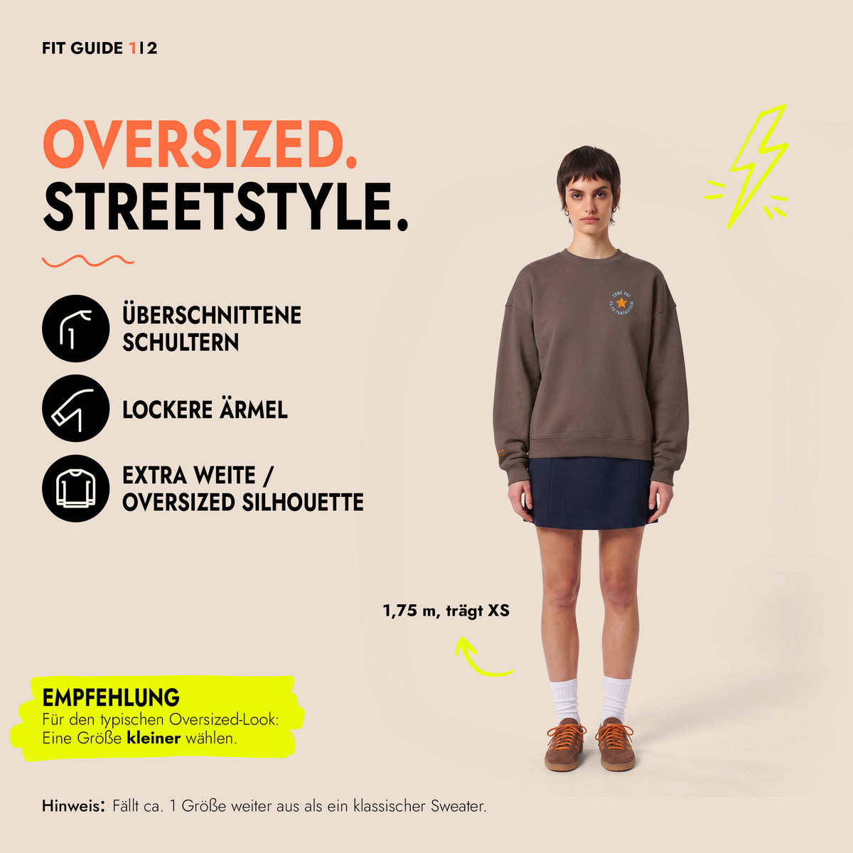 Unisex Oversized Sweatshirt Come Va Stick