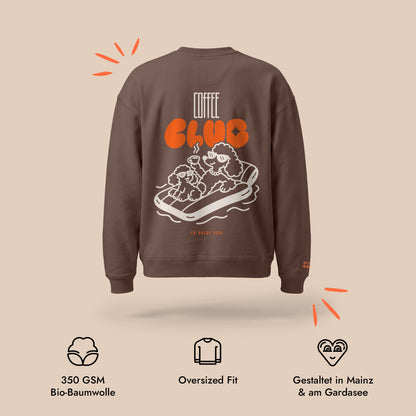 Unisex Oversized Sweatshirt La Dolce Vita Rückenprint & Stick