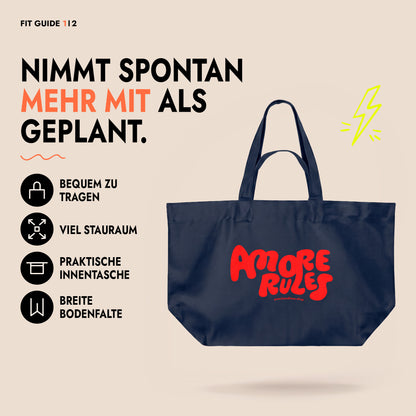 Shopping Bag Amore Rules Print