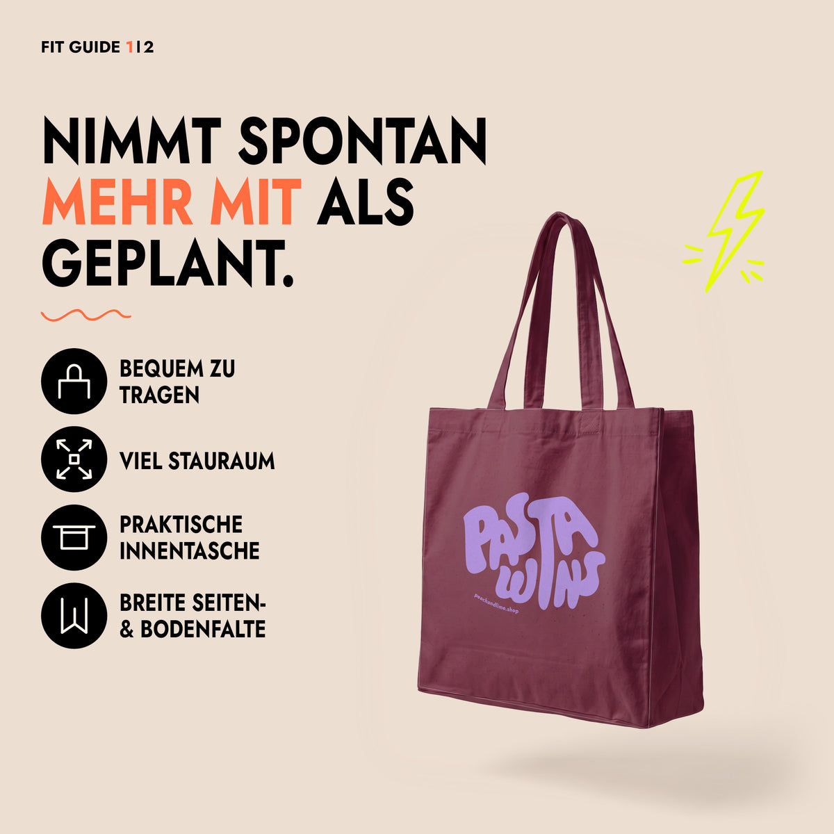 Tote Bag Pasta Wins