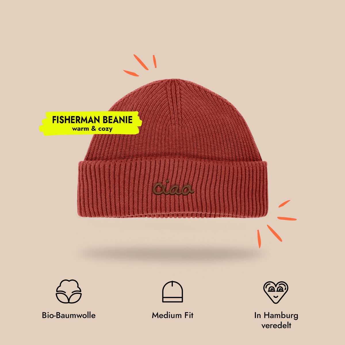 Fisherman Beanie Ciao Stick