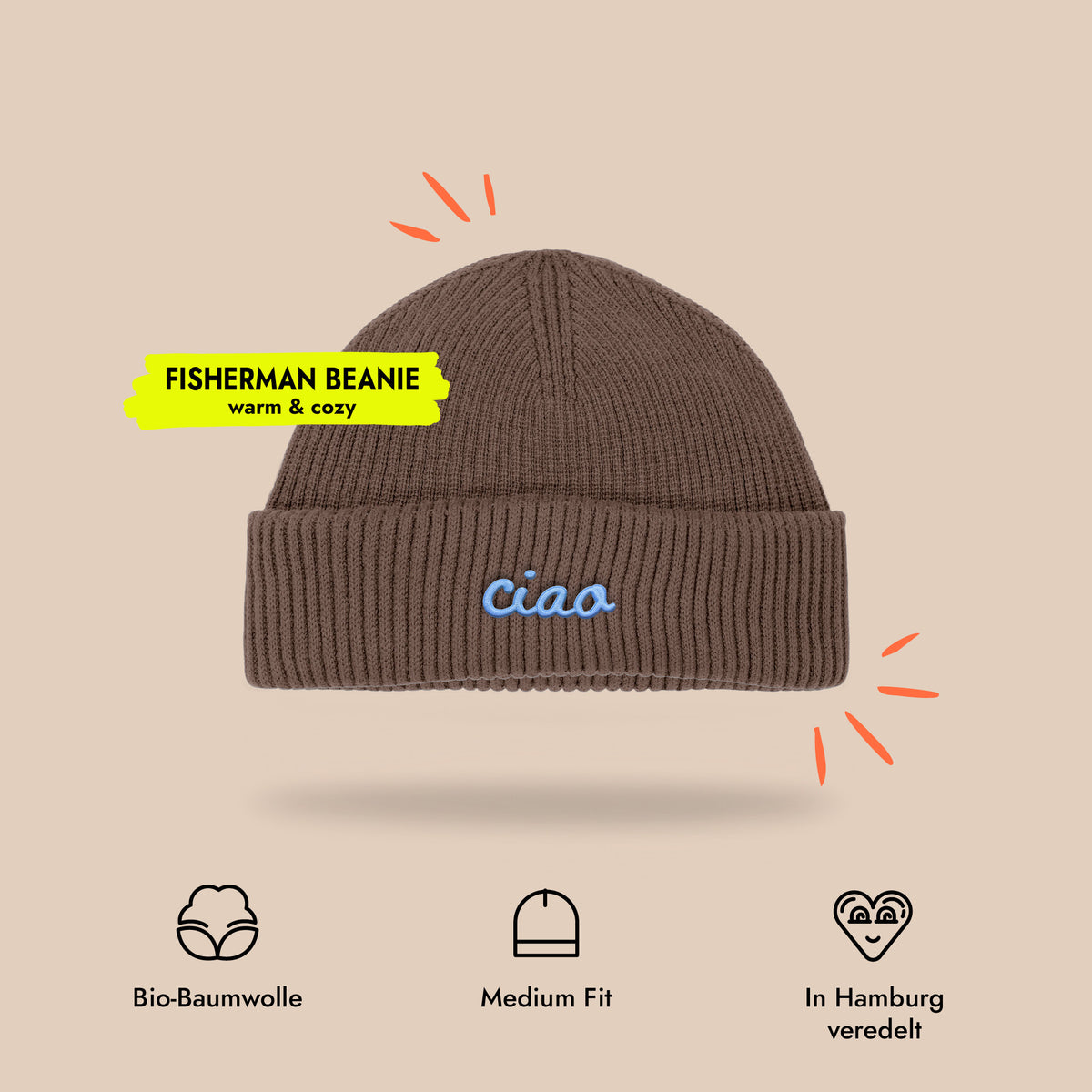 Fisherman Beanie Ciao Stick