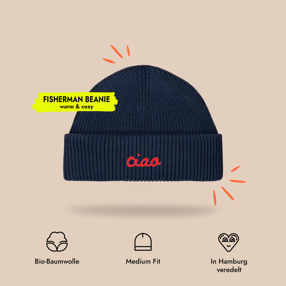 Fisherman Beanie Ciao Stick