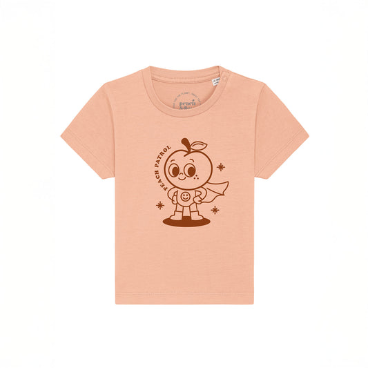 Baby T-Shirt Frontprint Peach Patrol