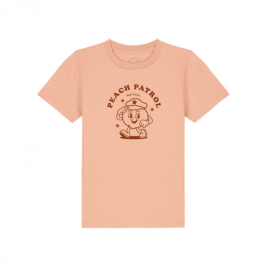 Kids T-Shirt Frontprint Peach Patrol