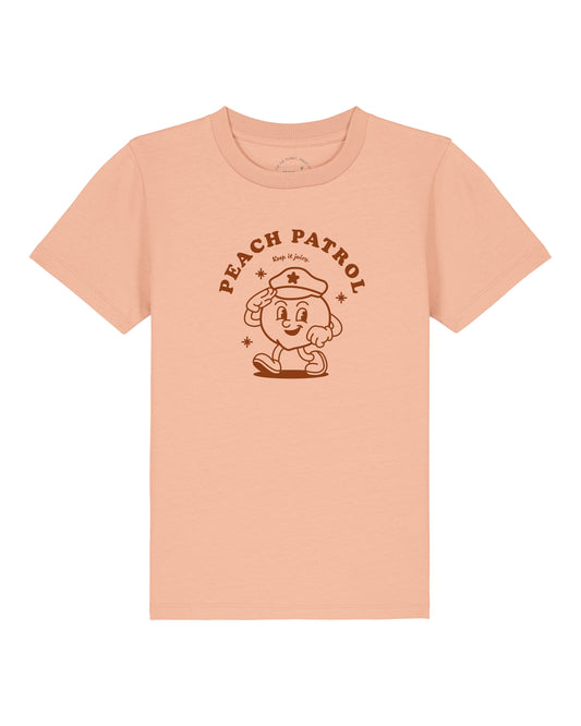 Kids T-Shirt Frontprint Peach Patrol