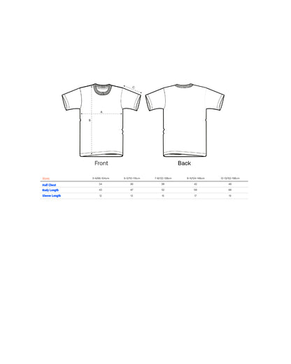 Kids T-Shirt Frontprint Peach Patrol