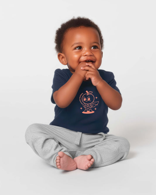 Baby T-Shirt Peach Patrol Frontprint