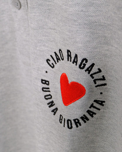 Unisex Longsleeve Polo Ciao Ragazzi Embroidery