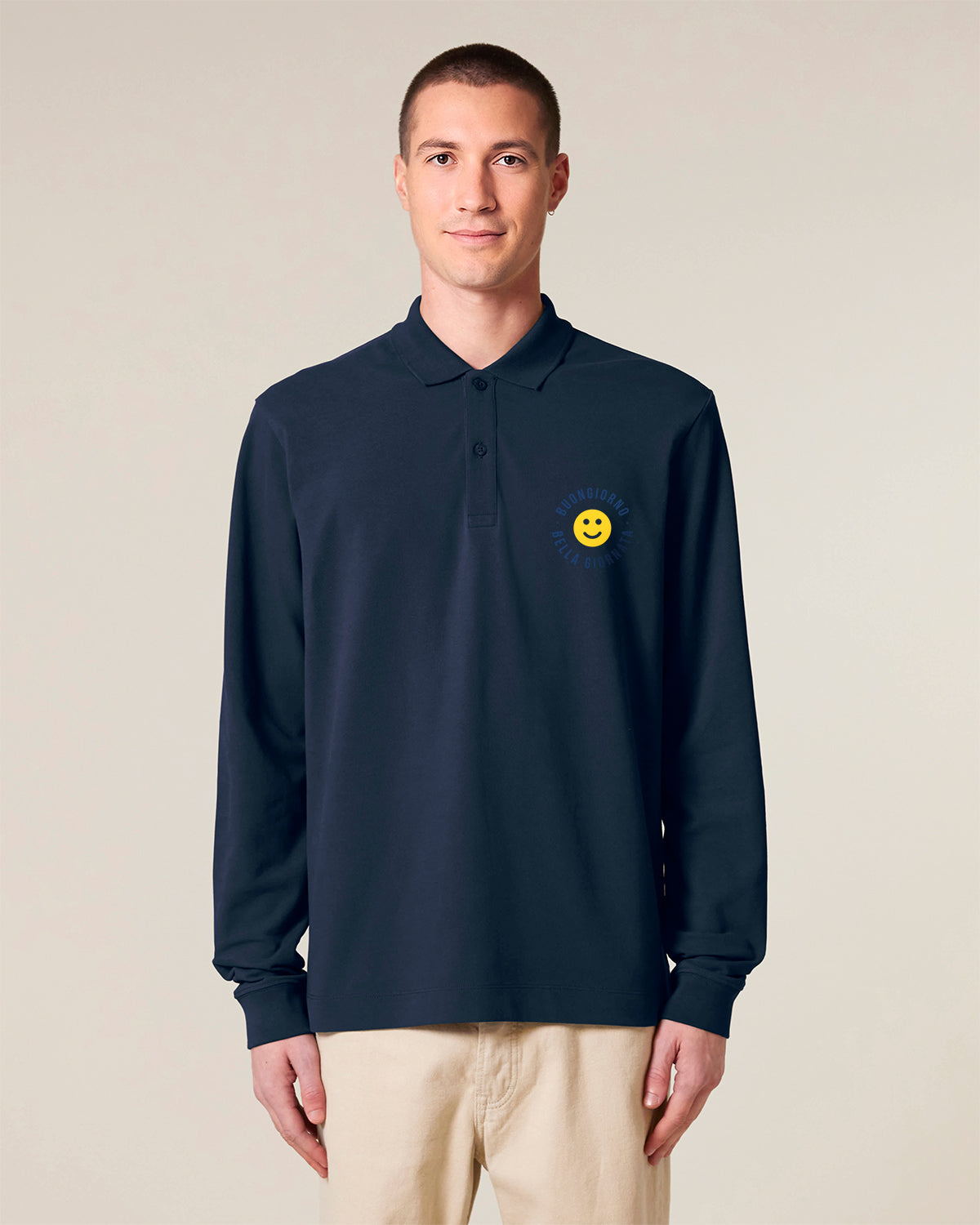 Unisex Longsleeve Polo Buongiorno Embroidery