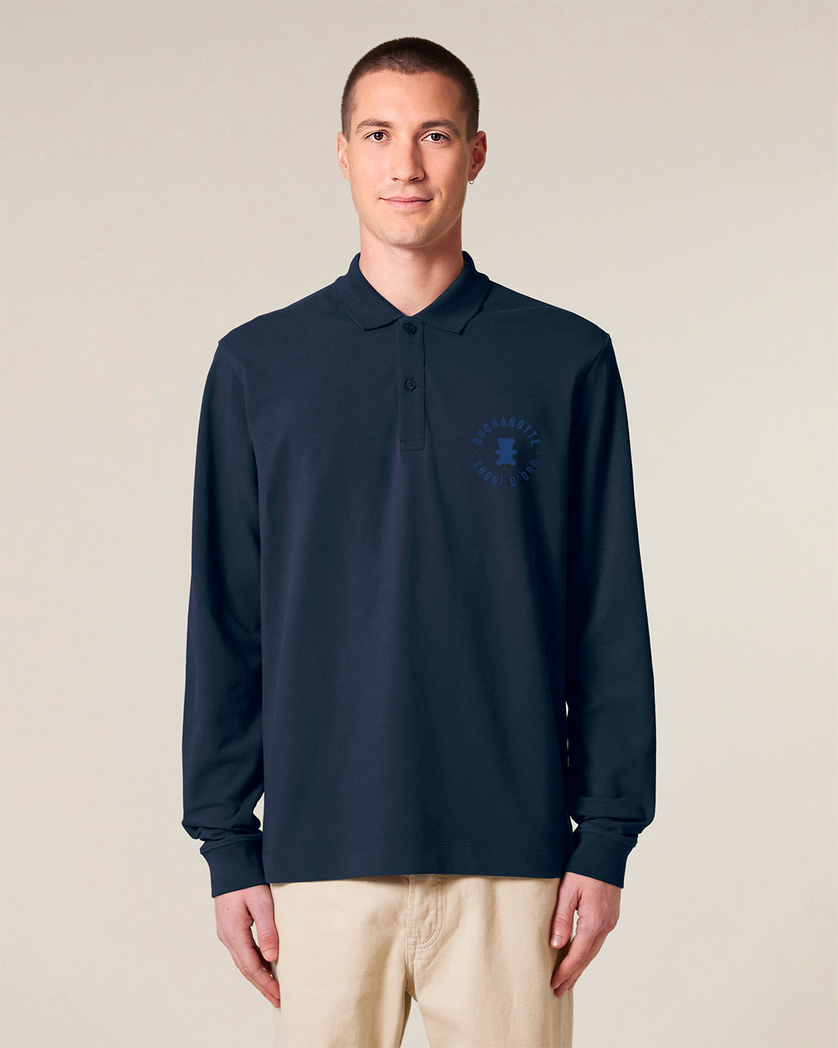 Unisex  Longsleeve Polo Buonanotte Embroidery