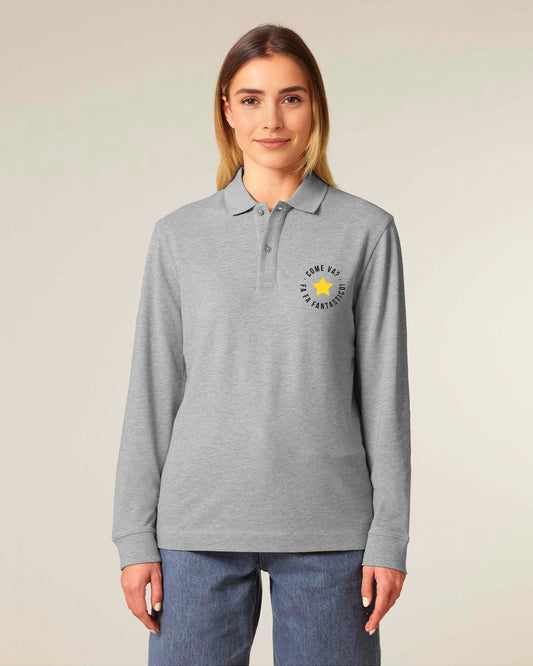 Unisex Longsleeve Polo Come Va Embroidery