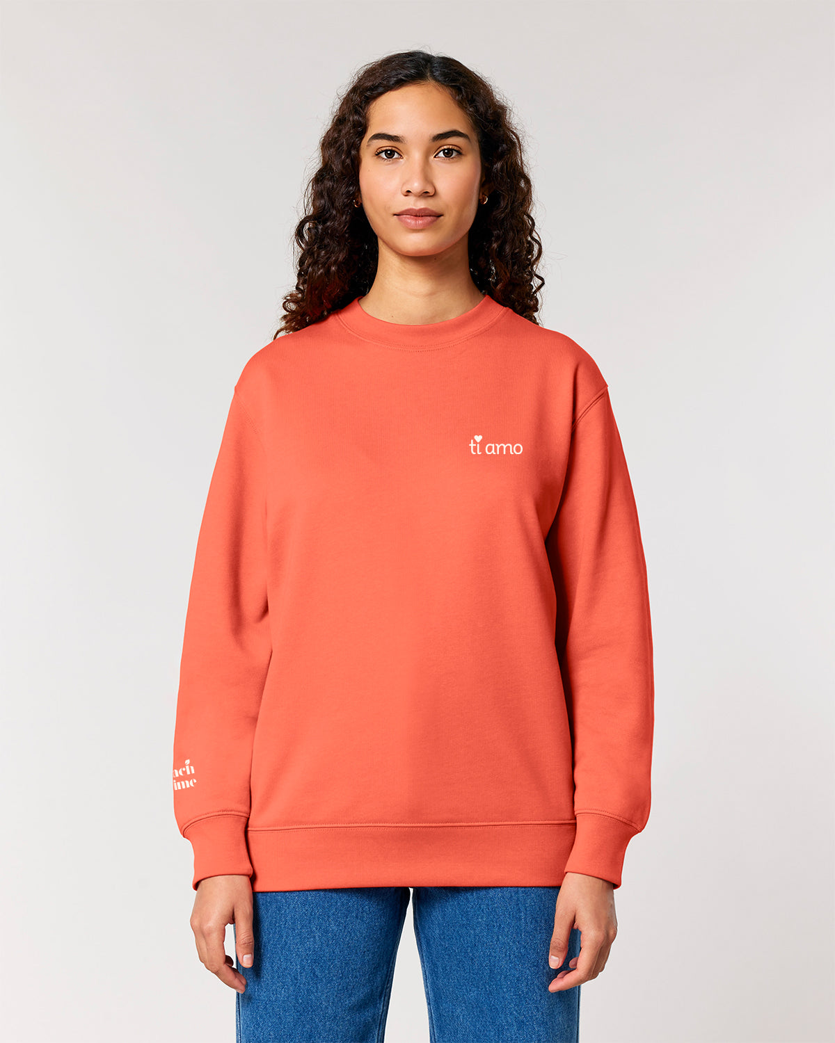 Unisex Sweatshirt Ti Amo Embroidery