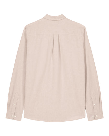 Men Oxford Shirt Teddy Embroidery