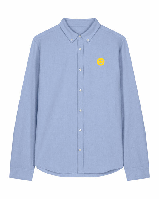 Men Oxford Shirt Smiley