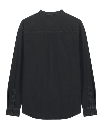 Unisex Worker Shirt Heart Embroidery